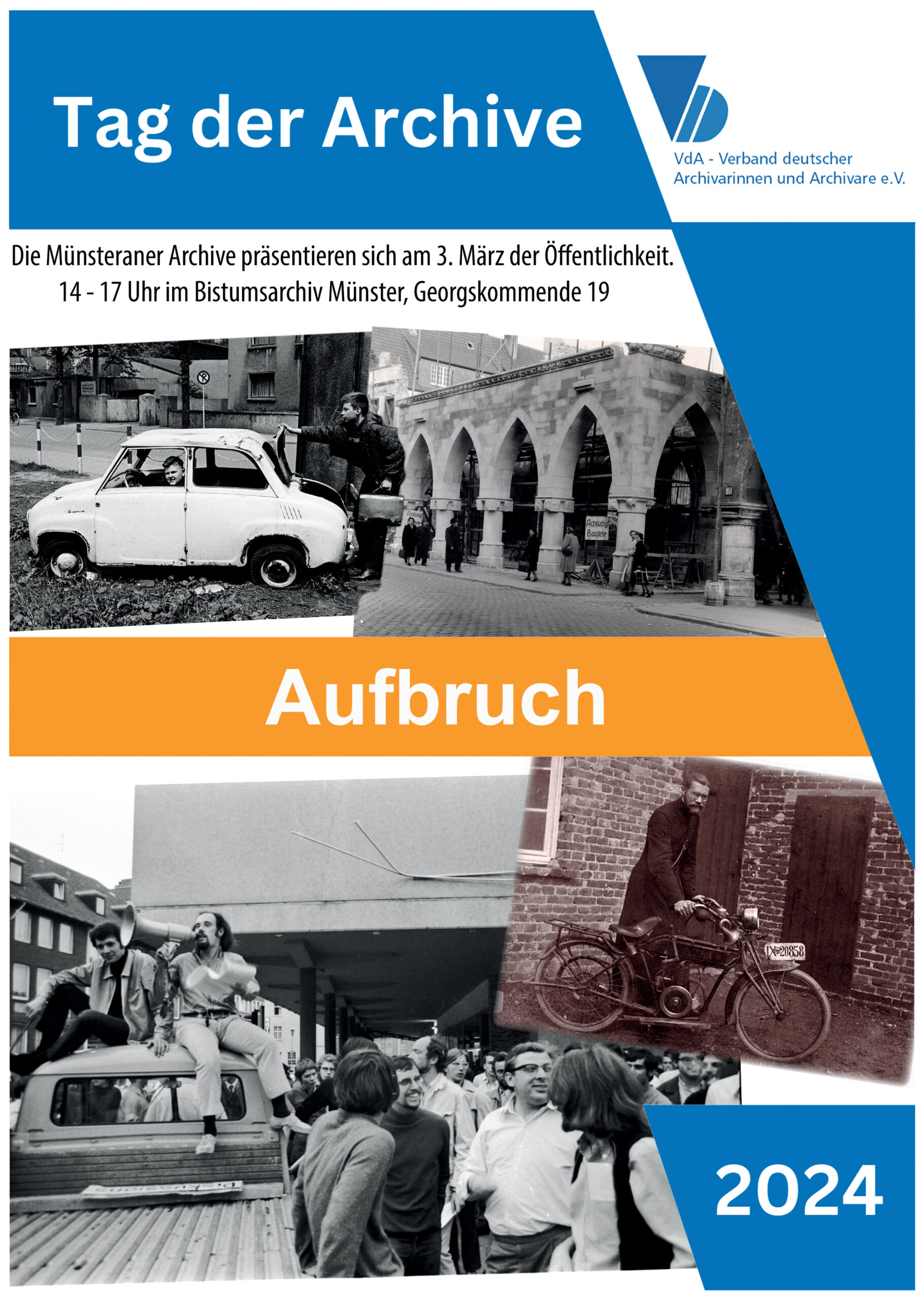 Plakat des Tags der Archive in Münster, 2024