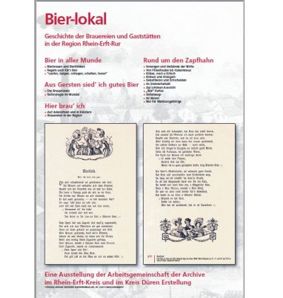 Bier-lokal, Ausstellungsplakat