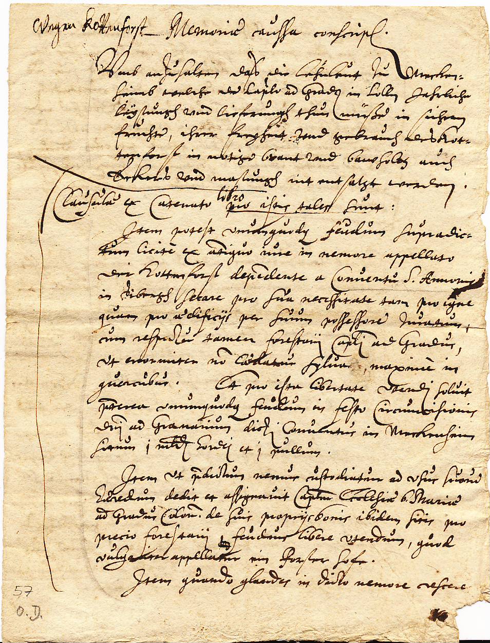 Bild: Rechte und Pflichten der Meckenheim im Kottenforst (Archiv von Cler Nr. 59)