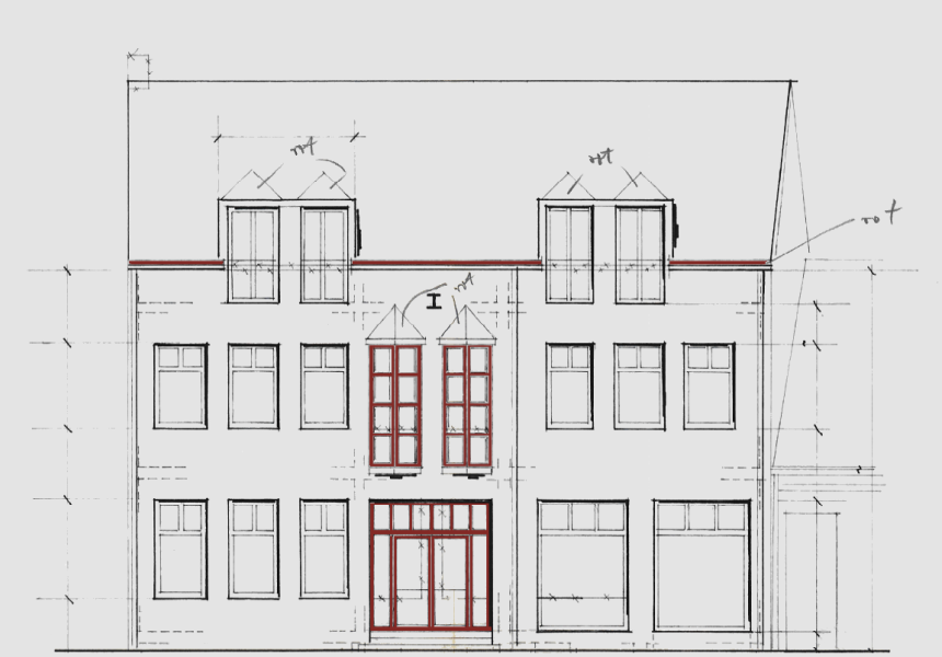 Fassadenplan Künstlerhaus Kevelaer