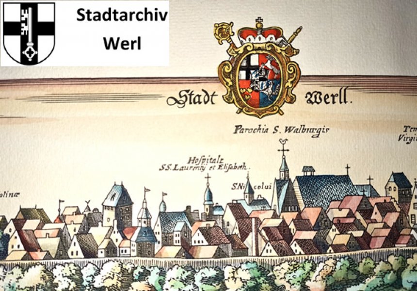 Stadt Werl - Auszug einer Ansicht von 1671