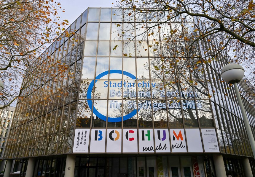Das Bochumer Stadtarchiv in der Wittener Str. 47 in Bochum