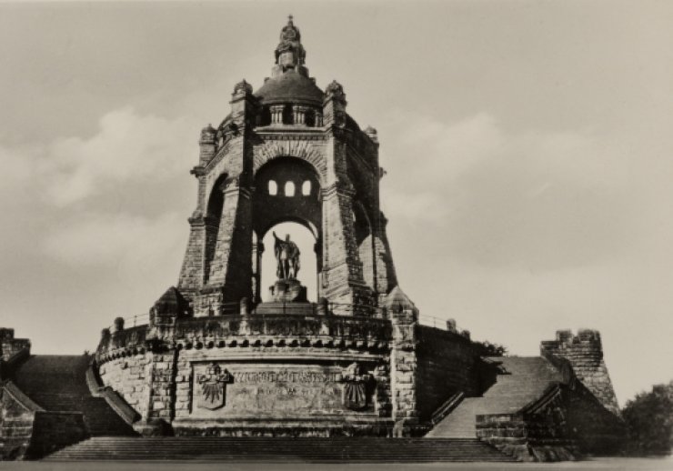 Kaiser-Wilhelm-Denkmal auf dem Wittekindsberg bei Porta Westfalica um 1940, Helmut Henssgen/LWL-Medienzentrum für Westfalen