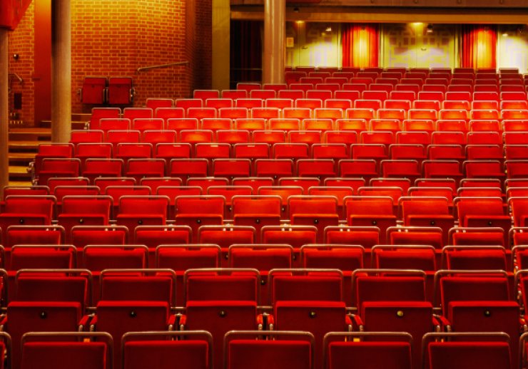 Bühnensaal des Stadttheaters Bocholt im neuen Rathaus 2007, Katharina Bahl/LWL-Medienzentrum für Westfalen