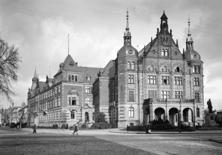 Landeshaus der Provinzialverwaltung Westfalen am Freiherr-vom-Stein-Platz, Münster vor 1933, Slg. Hermann Reichling/LWL-Medienzentrum für Westfalen