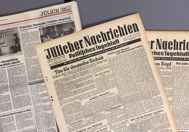 Jülicher Nachrichten aus den 50er Jahren