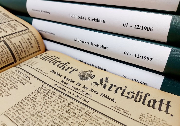 Zeitungssammlung des Stadtarchivs Lübbecke