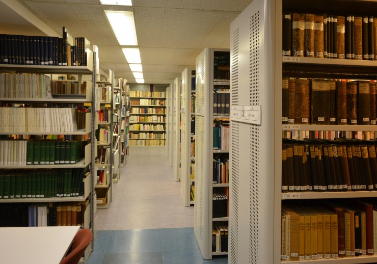 Blick in die Bibliothek