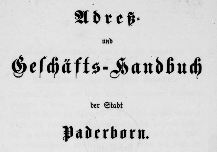 Adressbuch 1883