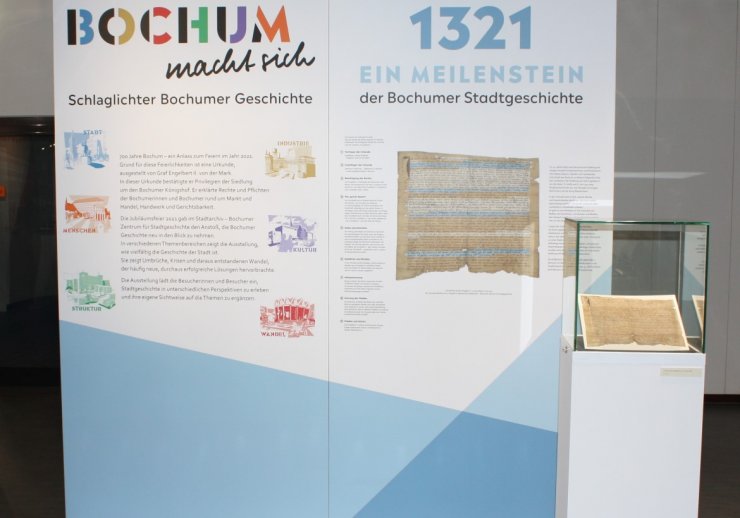 Blick in die Dauerausstellung des Stadtarchivs - Bochumer Zentrum für Stadtgeschichte