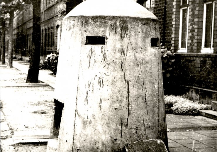 Straßenbunker in der Glasstraße (Porz 1950)