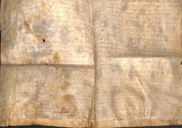 Das älteste Objekt im Stadtarchiv: Urkunde von 1668
