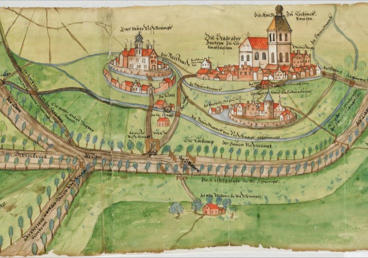Lüdinghausen und Umland, 1570 (LAV NRW W, W 051/Kartensammlung A, Nr. 442)