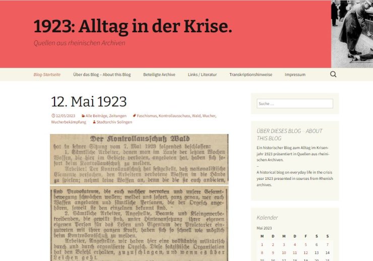 Startseite Blog 1923_Mai