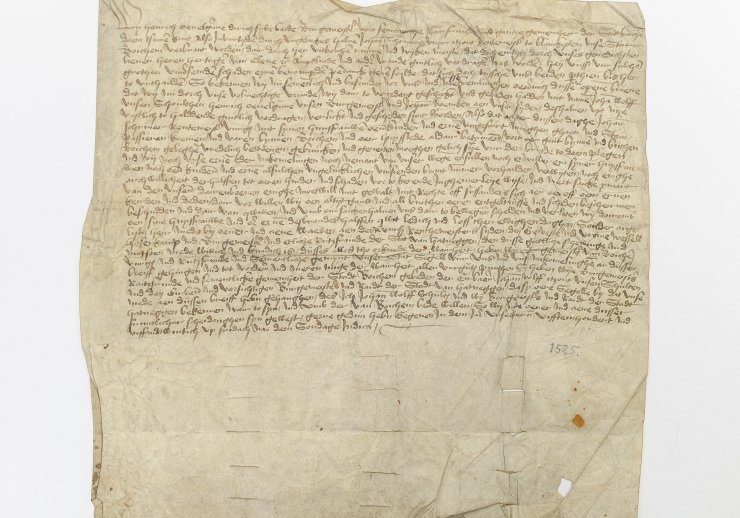 Urkunde von 1525