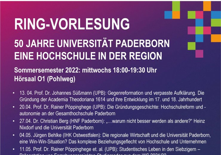 50 Jahre Universität Paderborn