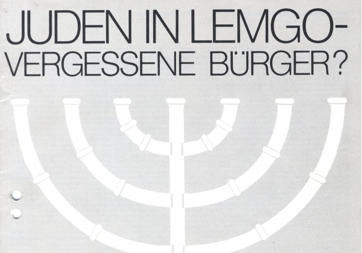 Titelseite des Veranstaltungsheft "Juden in Lemgo-Vergessene Bürger?"