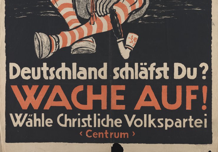 Wahlplakat der Zentrumspartei für die Wahlen zur Nationalversammlung 1919