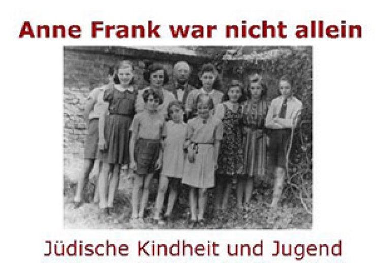 Ausstellungsplakat "Anne Frank war nicht alleine"