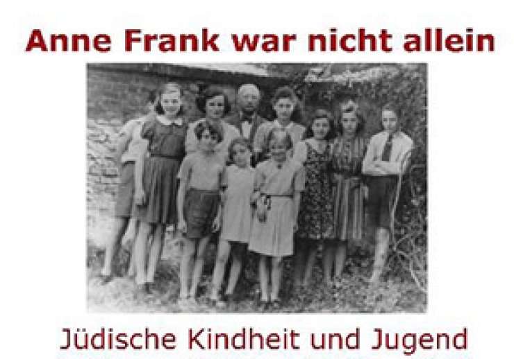 Ausstellungsplakat "Anne Frank war nicht alleine"
